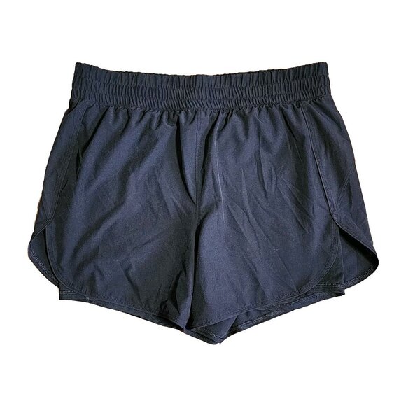 Avia Shorts Womens Size L Large Solid All Black Pull On Activewear Athletic - Picture 1 of 6